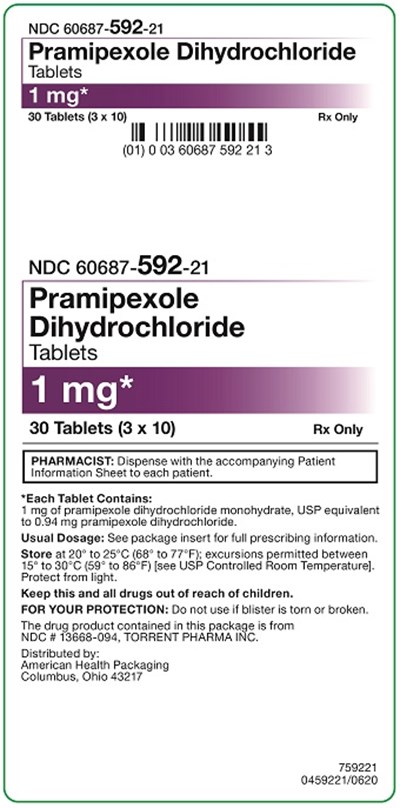 1 mg Pramipexole Dihydrochloride Tablets Carton (1 mg Carton)